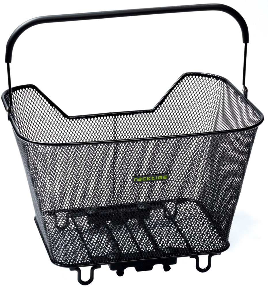 Racktime Gepäckträgerkorb Bask-it large, schwarz, 43 x 31 x 29cm, mit Snap-it Adapter