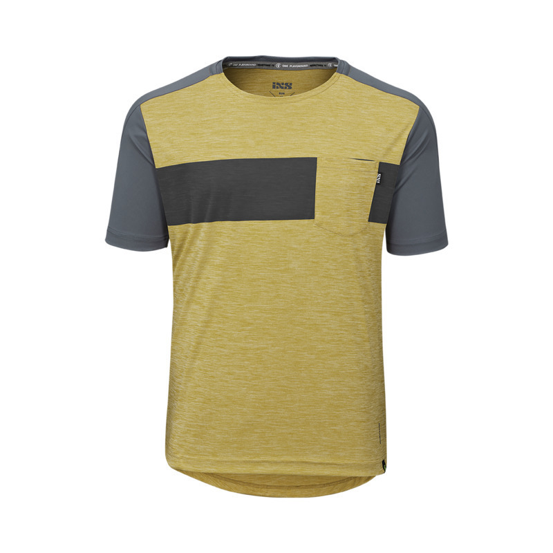 IXS Flow X Jersey acacia-solid charcoal M