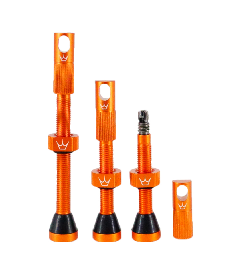 Peaty's Chris King Tubeless Valves MKII, Mango, 42mm