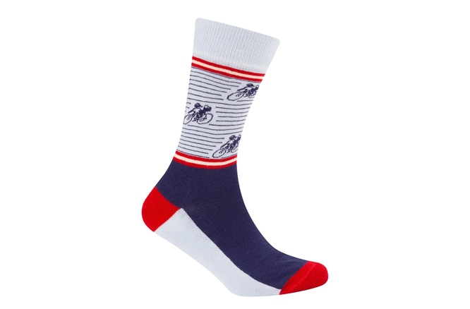 Le Patron Vintage Cyclist Socks dark blue 35-38