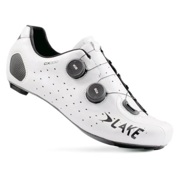 Lake Cycling Rennveloschuhe, CX332X, WEISS SCHWARZ, 40