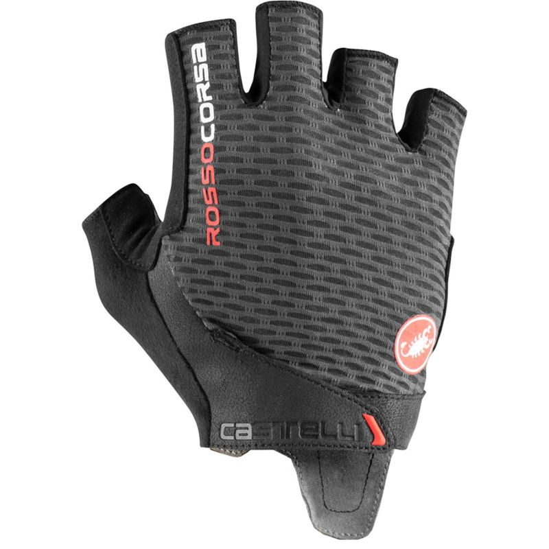 Castelli Rosso Corsa Pro V Glove, Dark Gray, XL