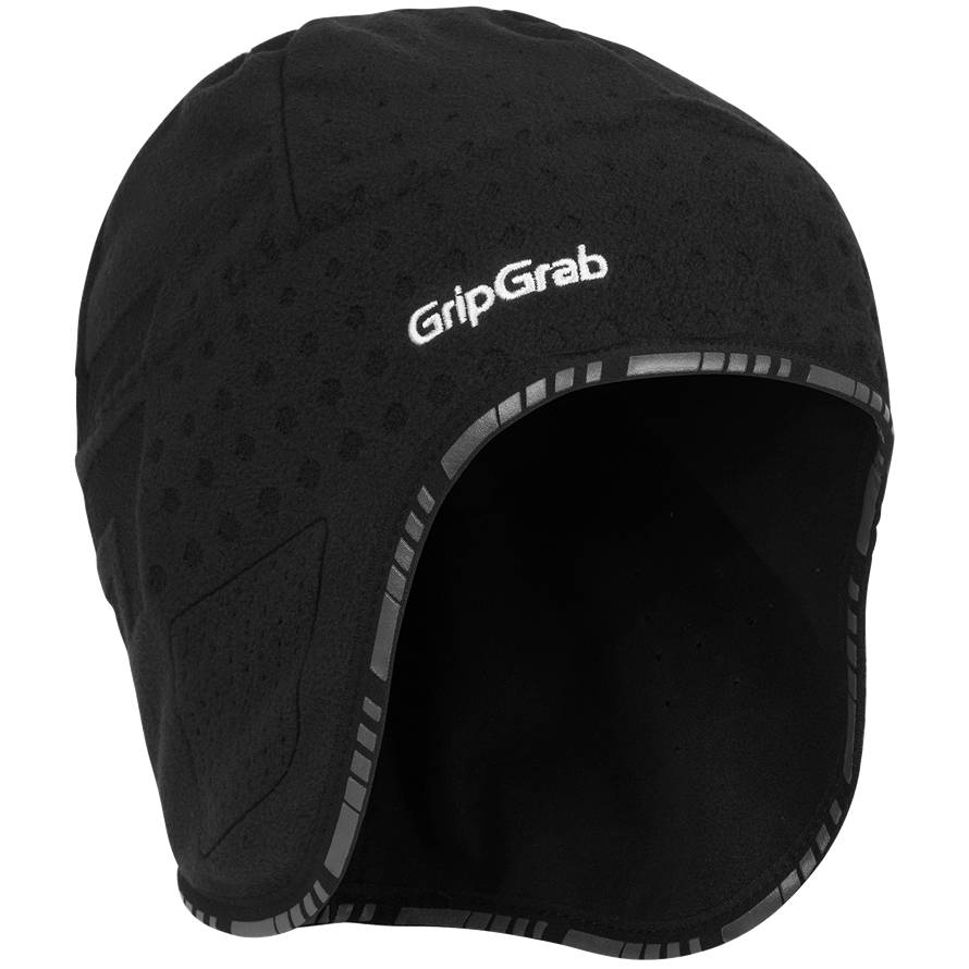 GripGrab AviatorWinterSkullCapBlackM Skull Cap, Black, M-(57-60cm)