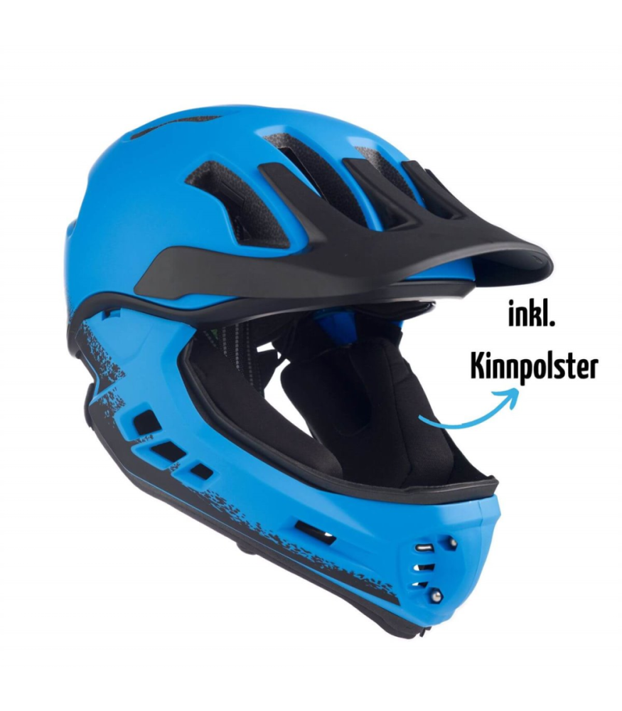 Frezzo Rowdy Fullface Helm M 54-57 blau