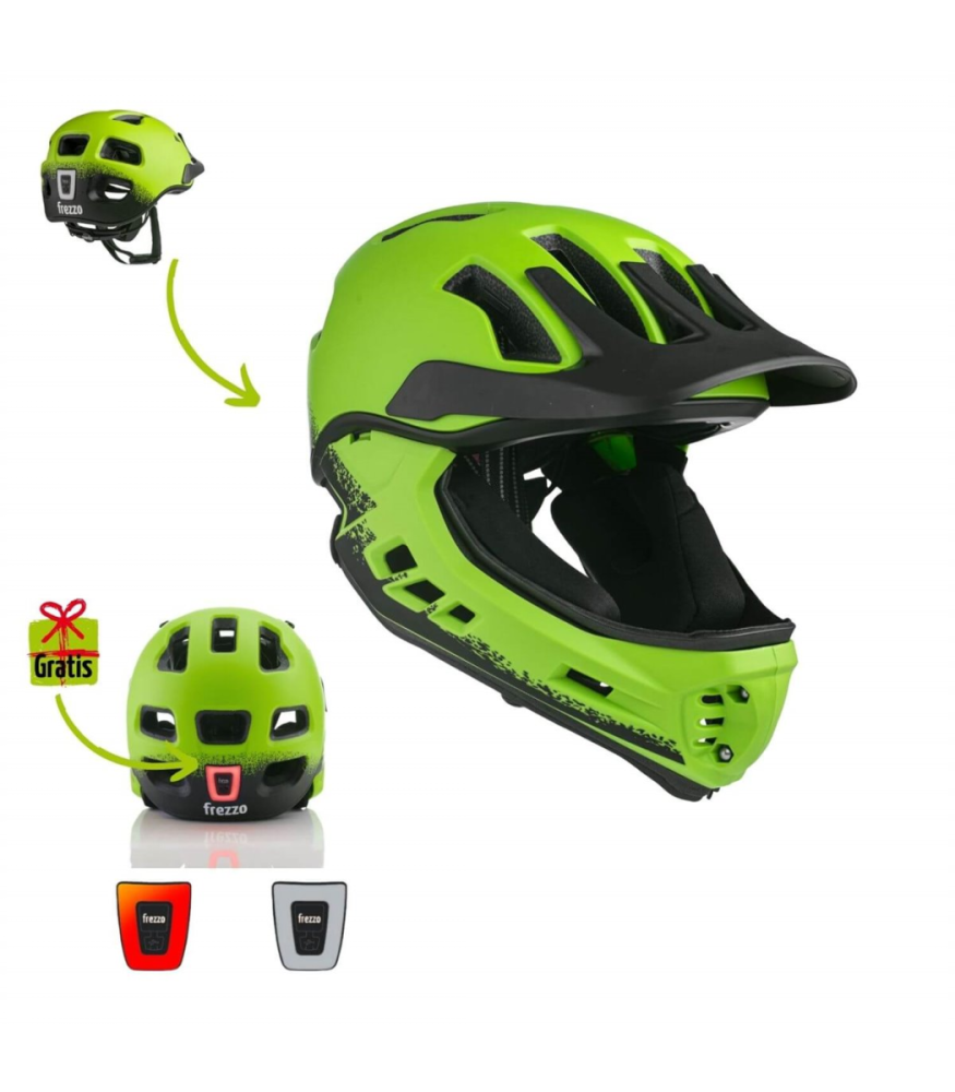 Frezzo Rowdy Fullface Helm S 48-52cm grün