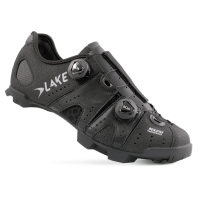 Lake Cycling Mountainbikeschuhe, MX241X, SCHWARZ SILBER, 43