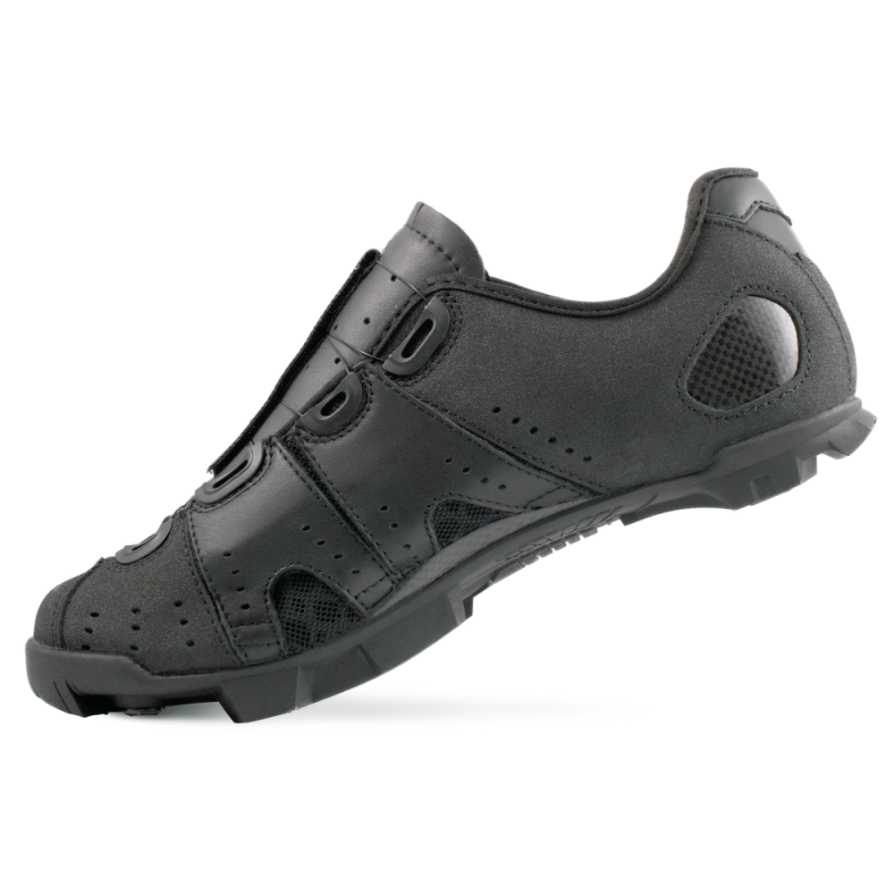 Lake Cycling Mountainbikeschuhe, MX241X, SCHWARZ SILBER, 43
