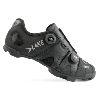 Lake Cycling Mountainbikeschuhe, MX241X, SCHWARZ SILBER, 43