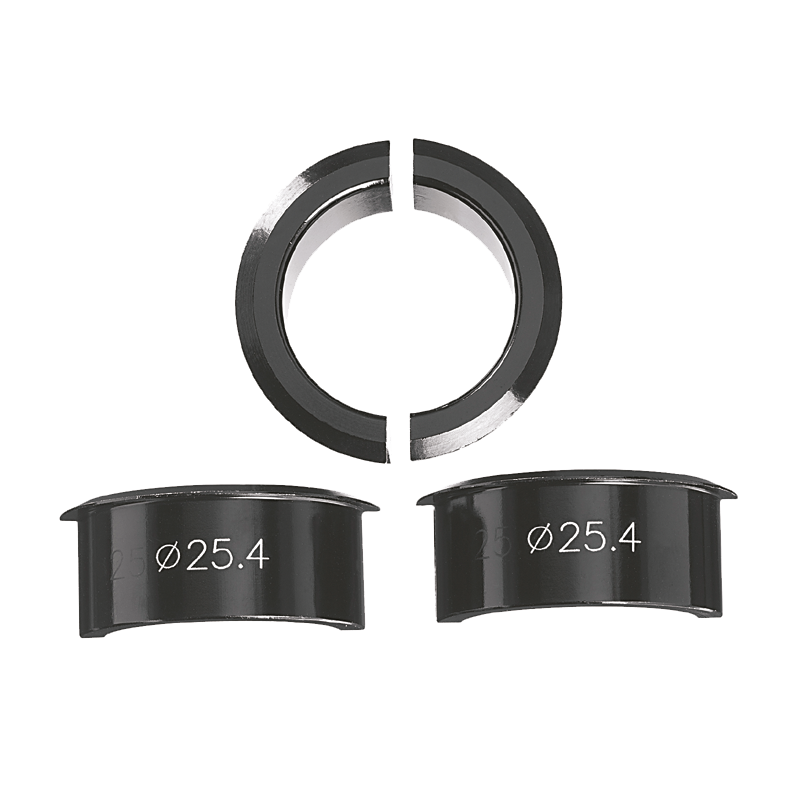 Ergotec Vorbauten Reduzierhülsenset für Lenkerklemmung: 31.8 mm auf 25.4 mm AL6061